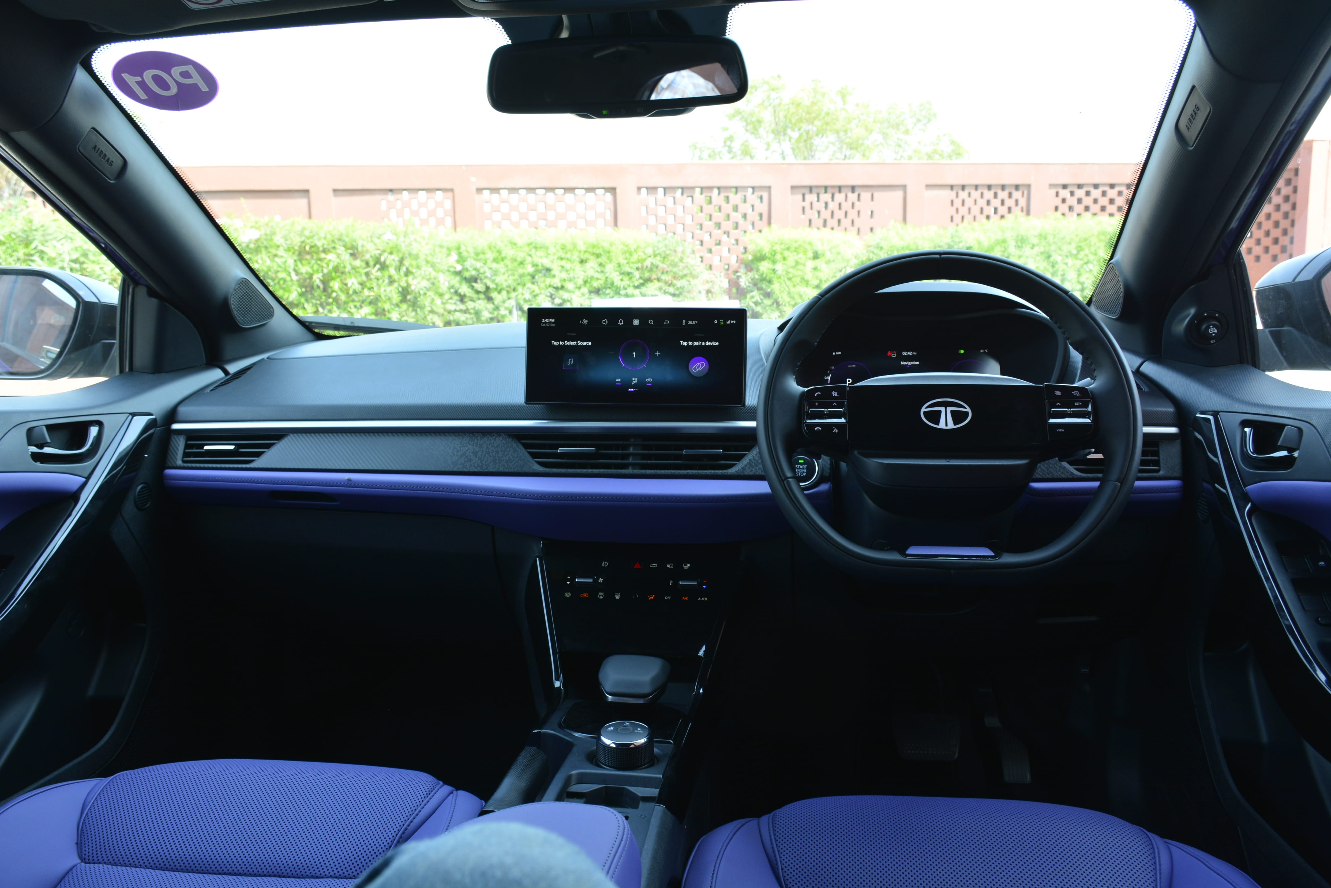 Tata Nexon interior — Layered dashboard