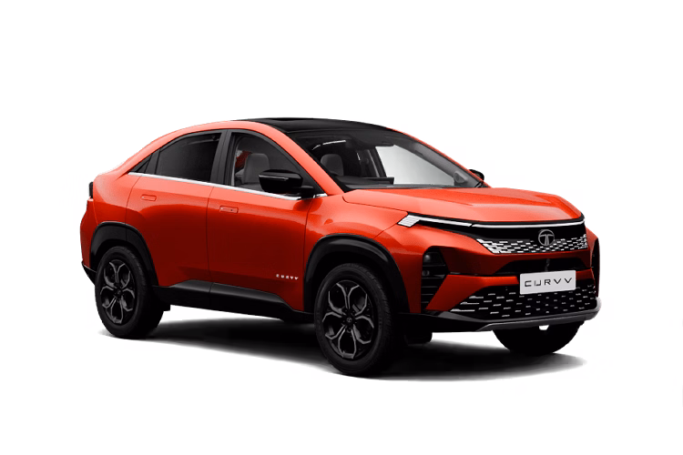 Tata Curvv in Flame Red Dual Tone